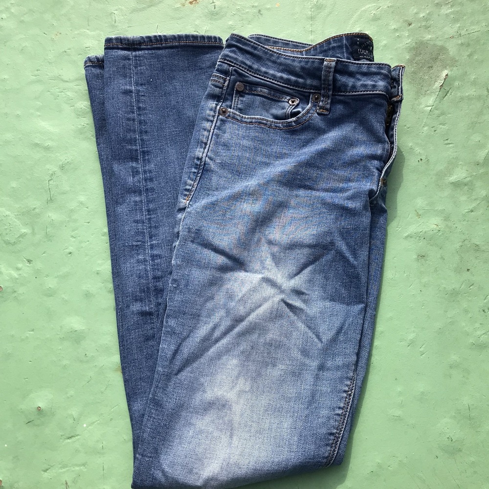Womens Lucky Brand Lolita Skinny Blue Jeans Size 4/27 Stretch Denim Light Wash